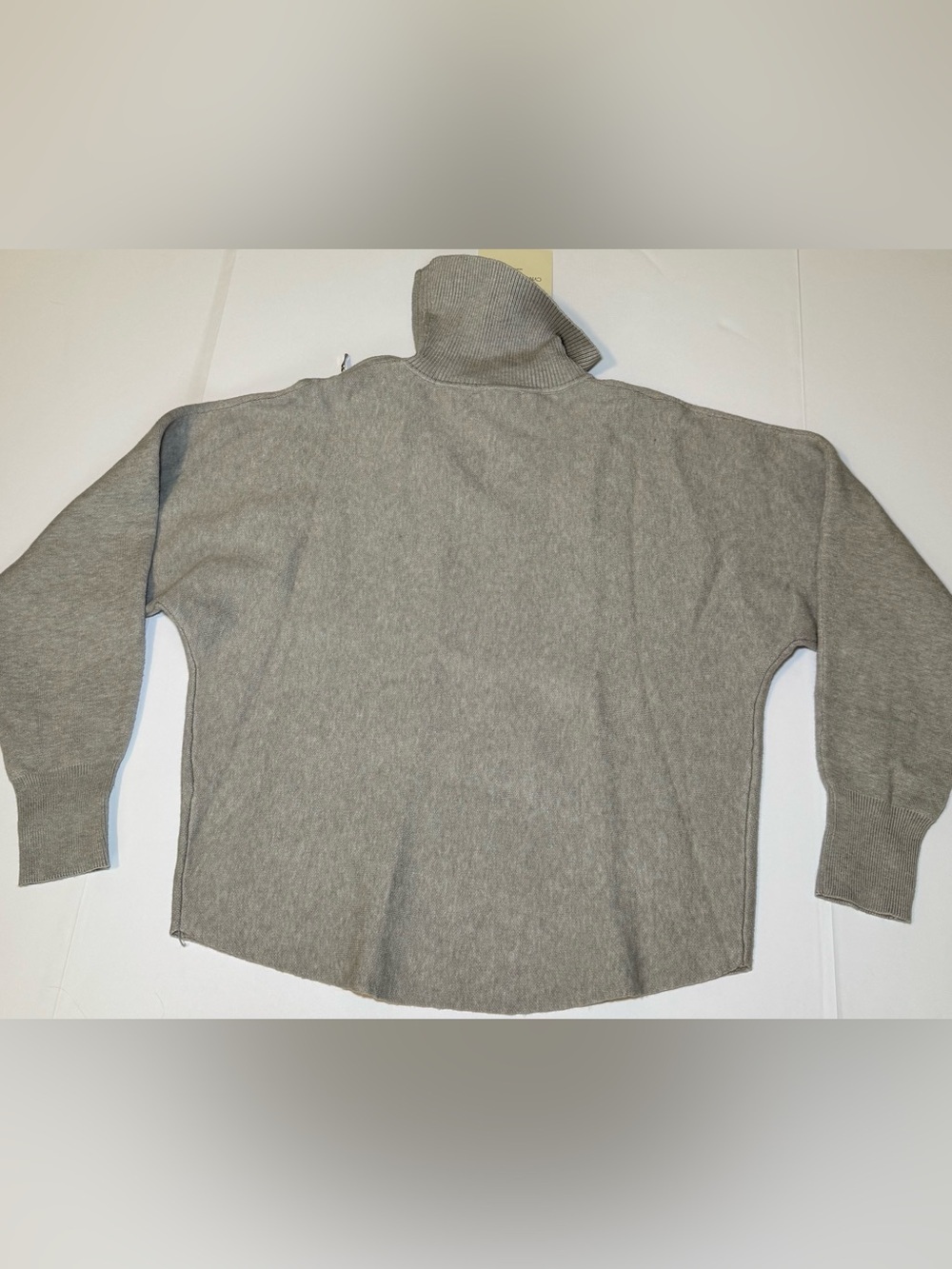 Cynthia Rowley grey turtleneck dolman-sleeve sweater medium - Picture 10 of 12